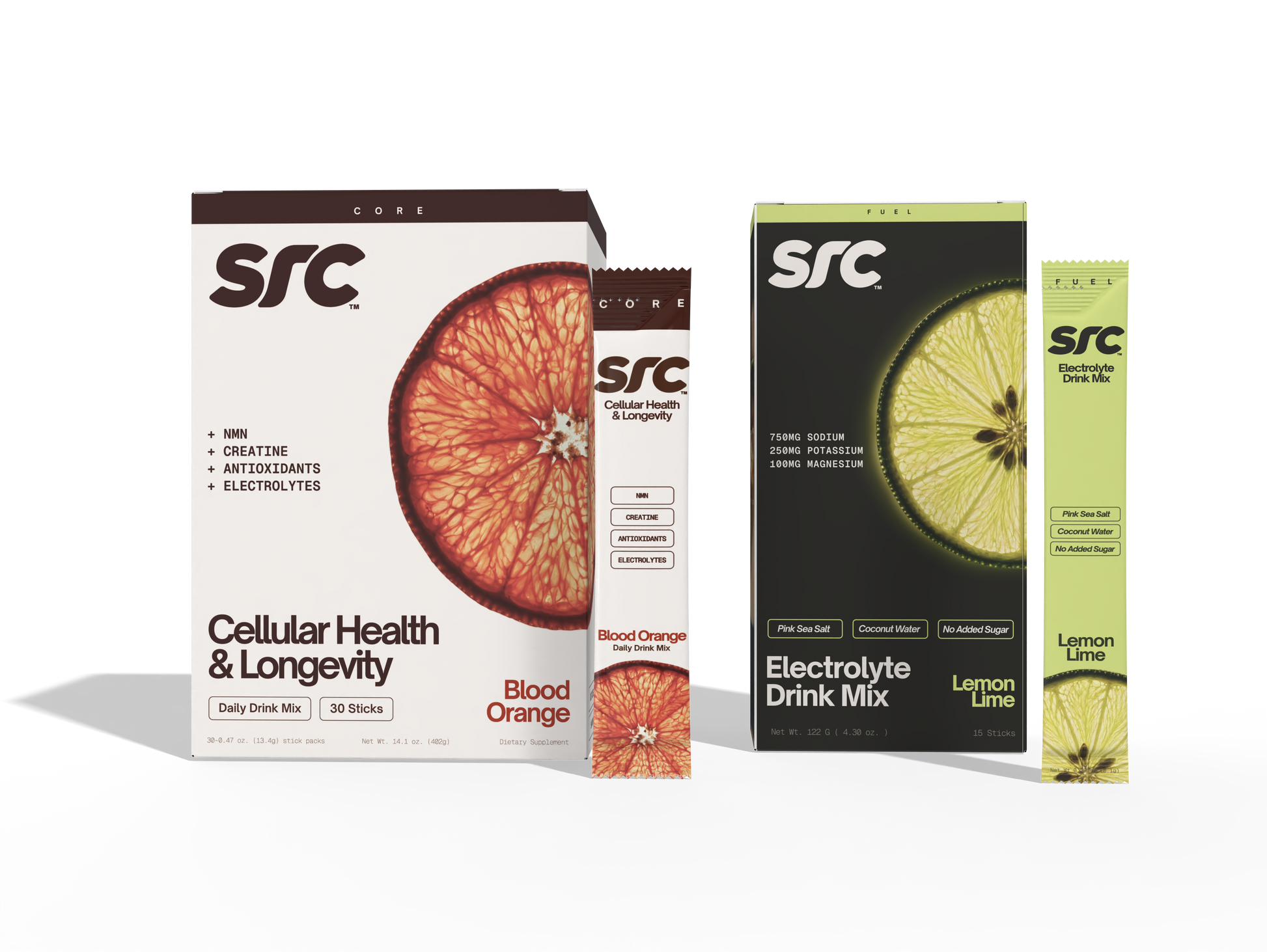 The System: CORE longevity drink and FUEL electrolyte mix bundle